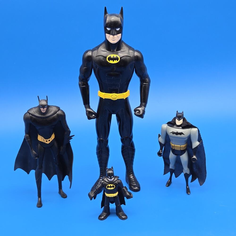 Mattel Batman Unlimited BEWARE THE BATMAN Animated Plus 3 Add'l Batman Figures